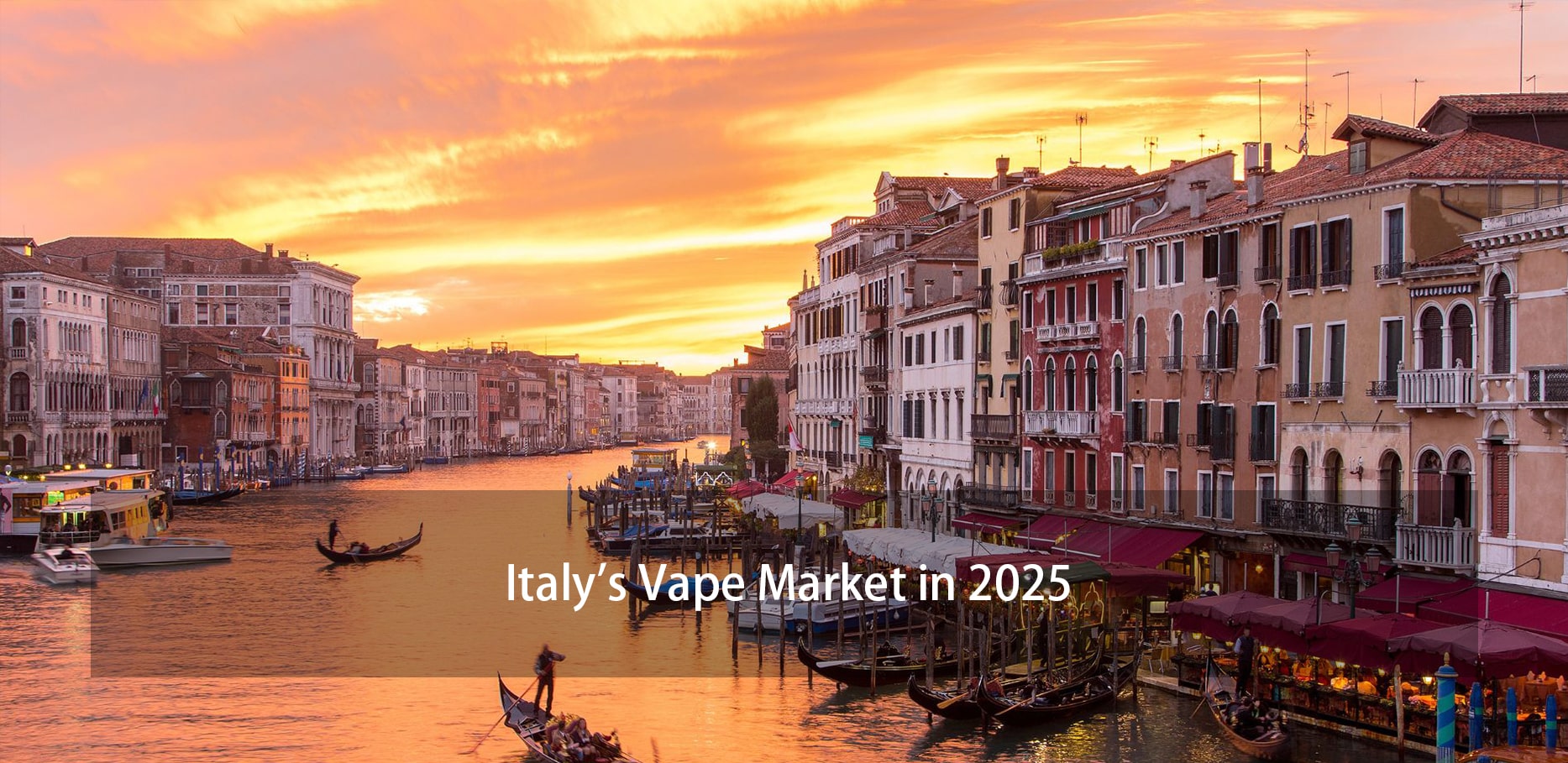 Italy cityscape with text 'Italy Vape Market 2025'